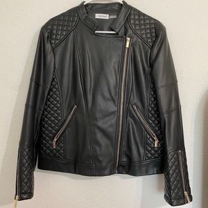 Calvin Klein Faux Leather Jacket